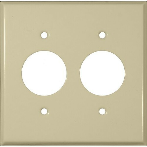 Morris 83513 Painted Steel Wall Plates 2 Gang 2 Single Receptacle Switch
