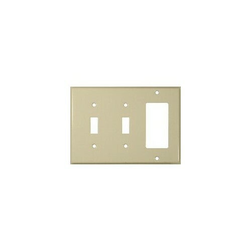Morris 83583 Modern 1 GFCI 2 Toggle Painted Steel Wall Plate