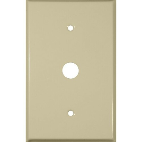 Morris 83763 Oversize Phone Cable Metal Wall Plate for High-Wear Environments