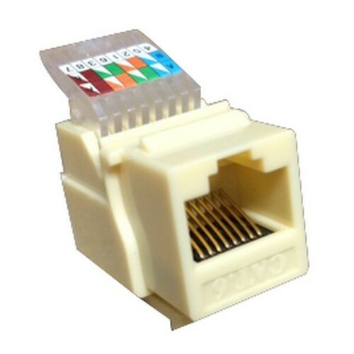 Morris 88012 Color-Coded Cat6 Keystone Jack for Datacommunications
