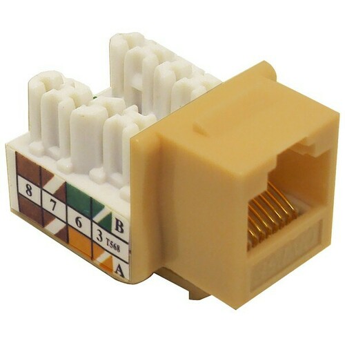 Morris 88020 Color-Coded Cat5E Keystone Jack for Versatile Applications