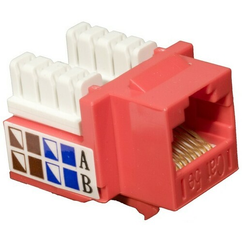 Morris 88023 Color-Coded Cat5E Keystone Jack for Versatile Applications