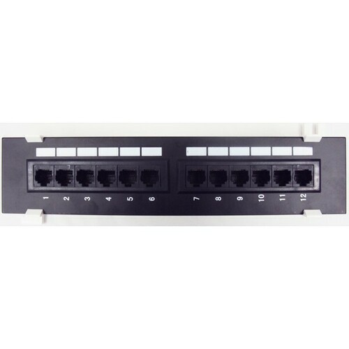 Morris 88042 Cat5E Patch Panel for High-Speed Data Communication Networks