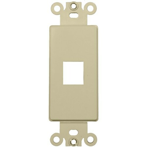 Morris 88102 Impact Oil Resistant Decorative Frame for Keystone Jack Inserts