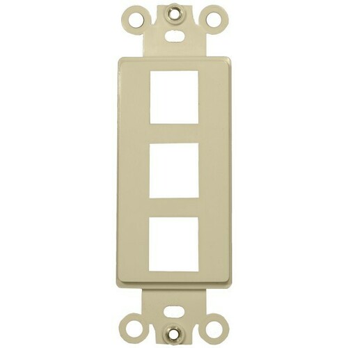 Morris 88106 Impact Oil Resistant Decorative Frame for Keystone Jack Inserts