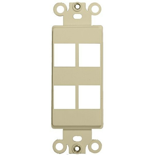 Morris 88108 Impact Oil Resistant Decorative Frame for Keystone Jack Inserts