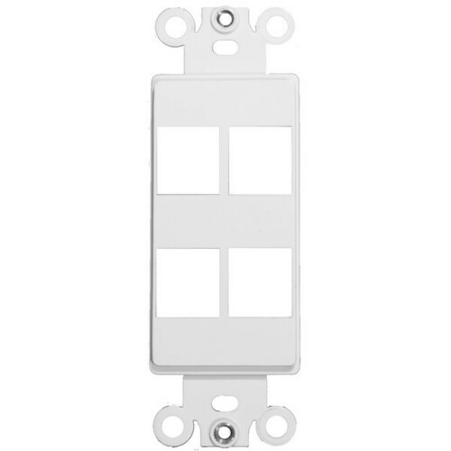 Morris 88118 Impact Oil Resistant Decorative Frame for Keystone Jack Inserts