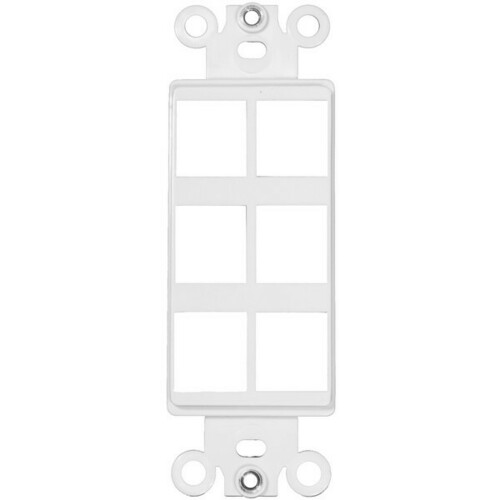 Morris 88120 Impact Oil Resistant Decorative Frame for Keystone Jack Inserts