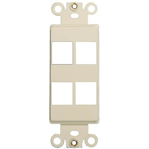 Morris 88128 Impact Oil Resistant Decorative Frame for Keystone Jack Inserts
