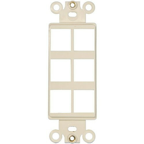 Morris 88130 Impact Oil Resistant Decorative Frame for Keystone Jack Inserts