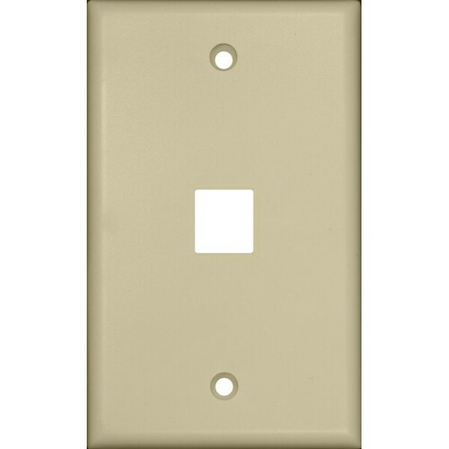 Morris 88142 Impact-Resistant Wallplate for Keystone Jacks Modular Inserts