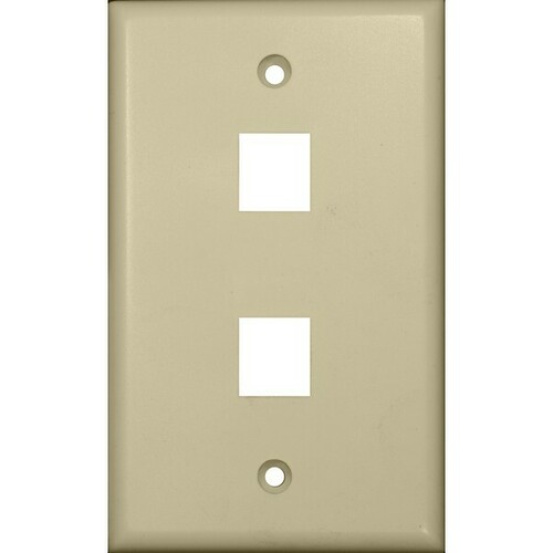 Morris 88144 Impact-Resistant Wallplate for Keystone Jacks Modular Inserts