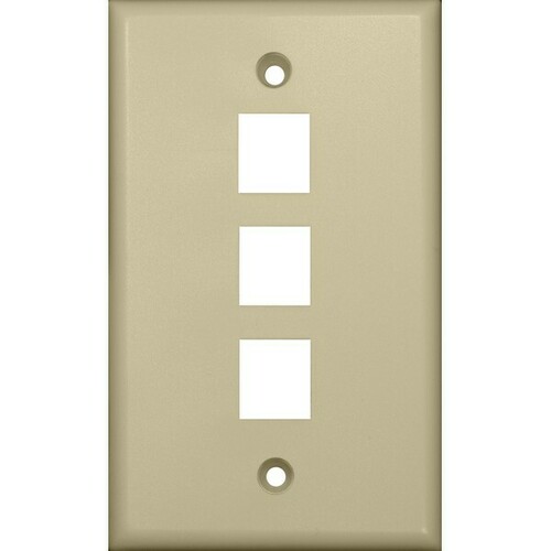 Morris 88146 Impact-Resistant Wallplate for Keystone Jacks Modular Inserts