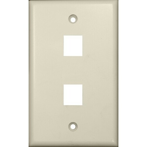 Morris 88184 Impact-Resistant Wallplate for Keystone Jacks Modular Inserts