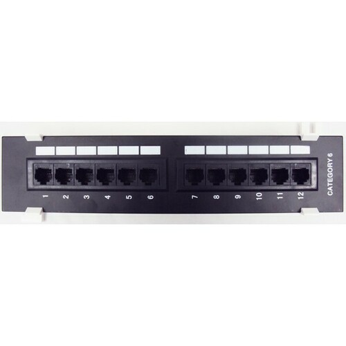 Morris 88442 Cat6 Patch Panel for High-Speed Data Communication Networks