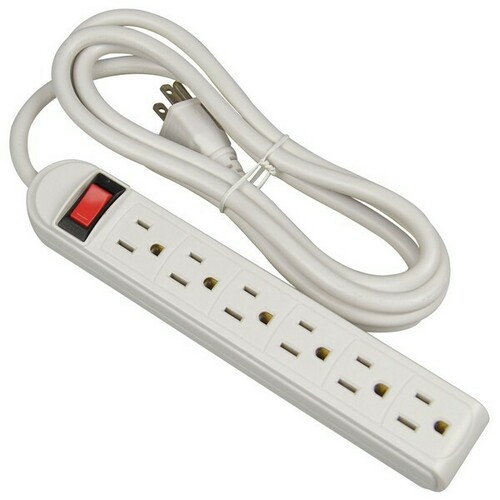 Morris 89022 Economy 6 Outlet Power Strip