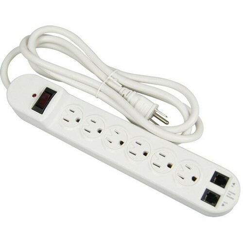 Morris 89071 Phone/Fax 6 Outlet Surge Protector for Phone Line Protection