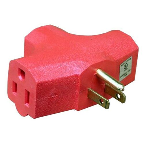 Morris 89412 Extra-Durable 3-Outlet Grounded Adapter