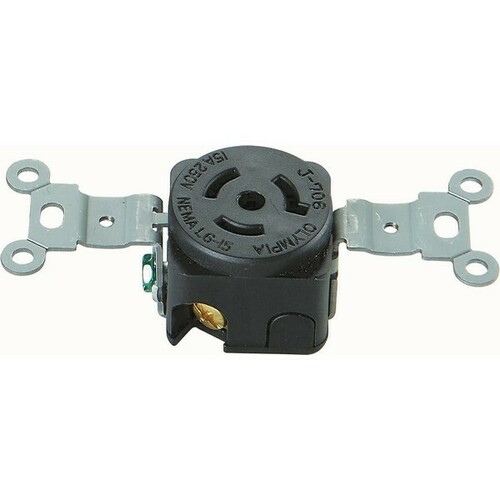 Morris 89737 Twist Lock Wall Mount Receptacles for Equipment Power Applications