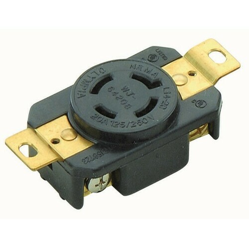 Morris 89742 Twist Lock Wall Mount Receptacles for Equipment Power Applications