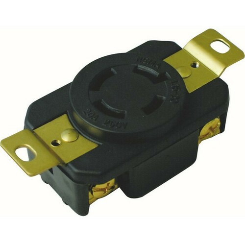 Morris 89743 Twist Lock Wall Mount Receptacles for Equipment Power Applications