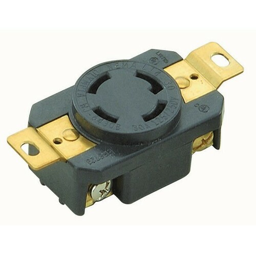 Morris 89744 Twist Lock Wall Mount Receptacles for Equipment Power Applications
