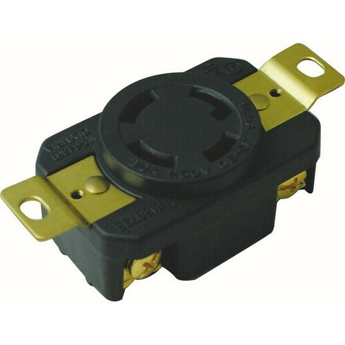 Morris 89745 Twist Lock Wall Mount Receptacles for Equipment Power Applications
