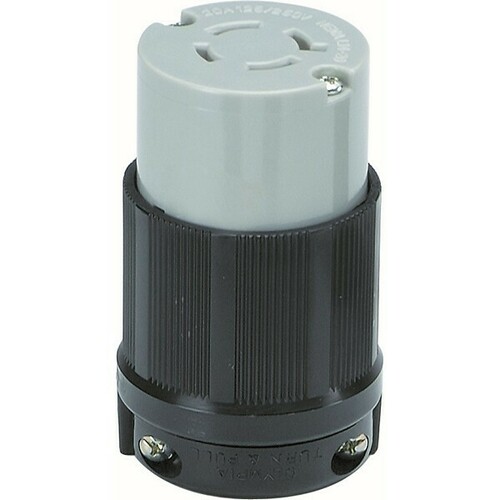 Morris 89754 Twist Lock Plug for Generators and Equipment Power Applications