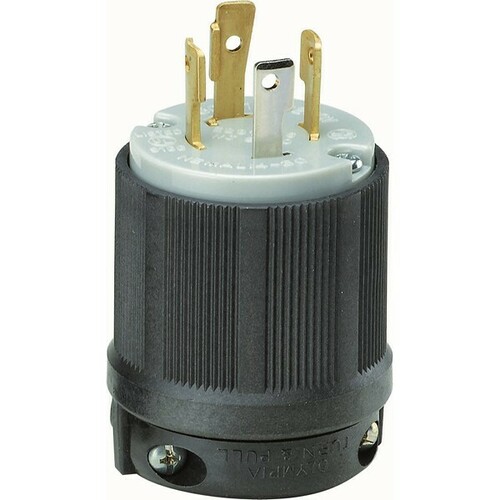 Morris 89756 Twist Lock Plug for Generators and Equipment Power Applications