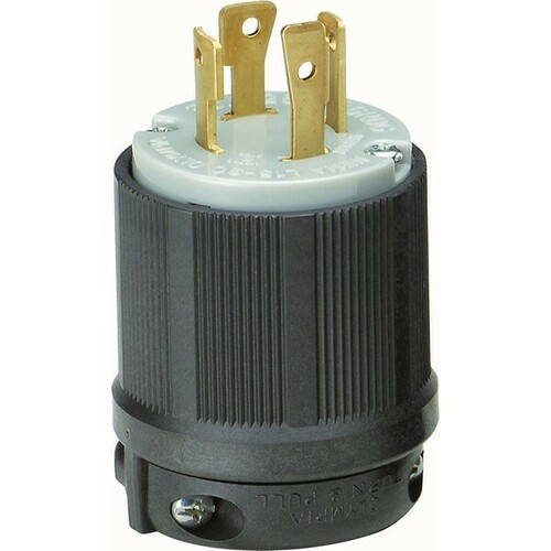Morris 89760 Twist Lock Plug for Generators and Equipment Power Applications