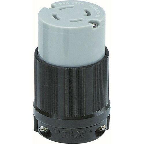 Morris 89761 Twist Lock Plug for Generators and Equipment Power Applications