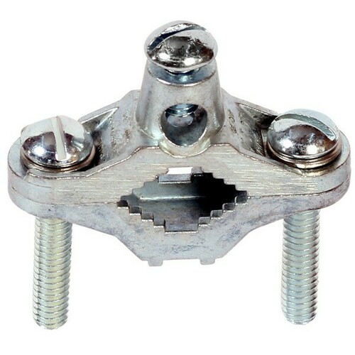 Morris 90567 Zinc Alloy Ground Pipe Clamps for Grounding Pipes and Rods