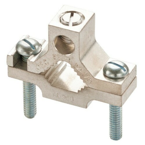 Morris 90633 Tin-Plated Aluminum Ground Pipe Clamps for Grounding Conduits and Rods