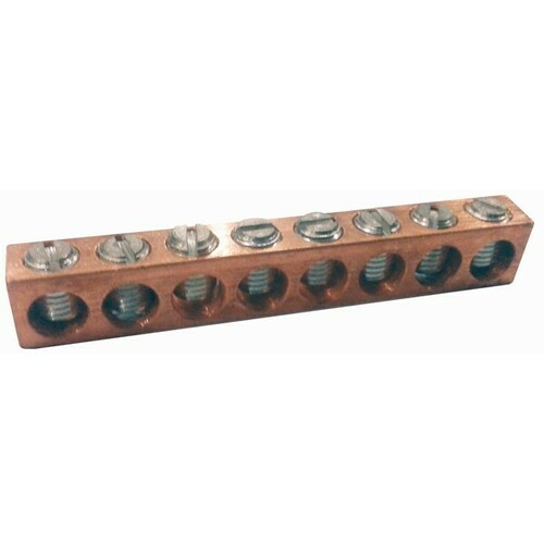 Morris 91152 Copper Neutral Bars for Grounding in Panels and Control Systems