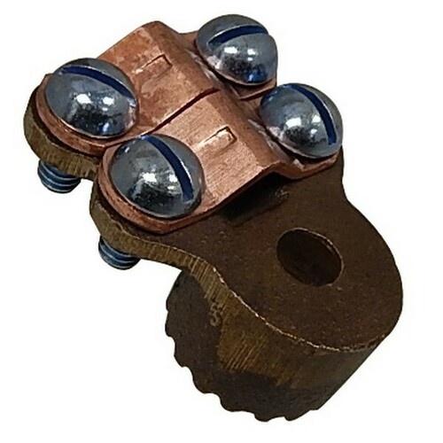 Morris 91606 High Conductivity Serrated Armored Cable Adaptors for Copper Clamps