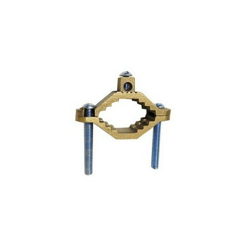 Morris 91660 Copper Ground Pipe Clamps with Serrated Collar for Armored Cable