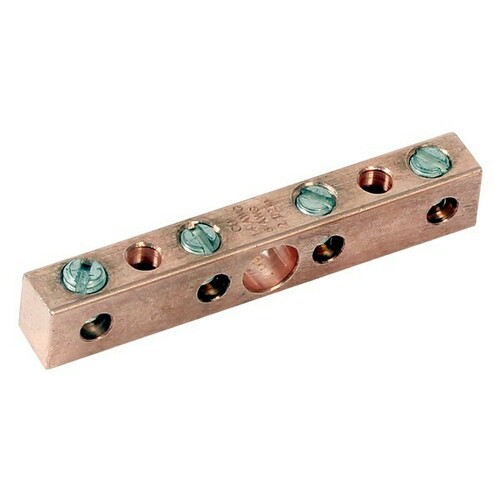 Morris 95190 Copper Neutral Bars for Grounding in Panels and Control Systems