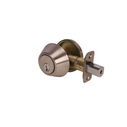 Pamex CD261 Single Cylinder Deadbolt, Satin Stainless Steel