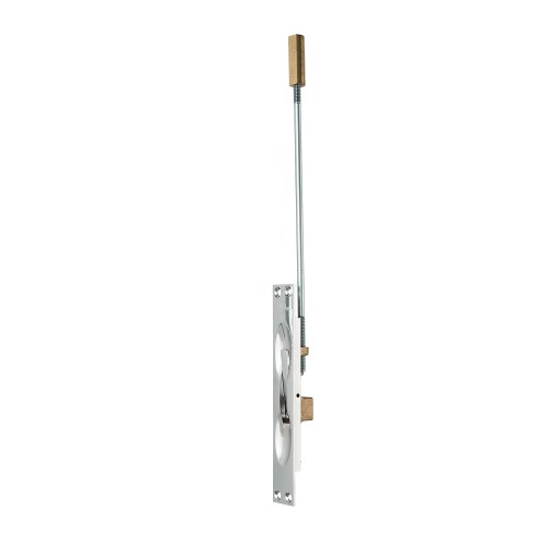 Pamex DD05-63BL UL Rated Manual Flush Bolt for Metal Doors, Matte Black