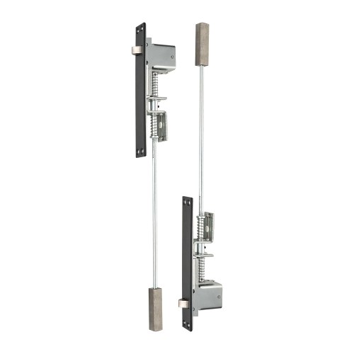Pamex DD05-65BL UL Rated Automatic Flush Bolt for Metal Doors, Matte Black