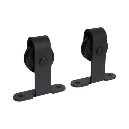 Pamex DD11-1300KBL Top Mount Single Wheel Kit (Less Track), Matte Black