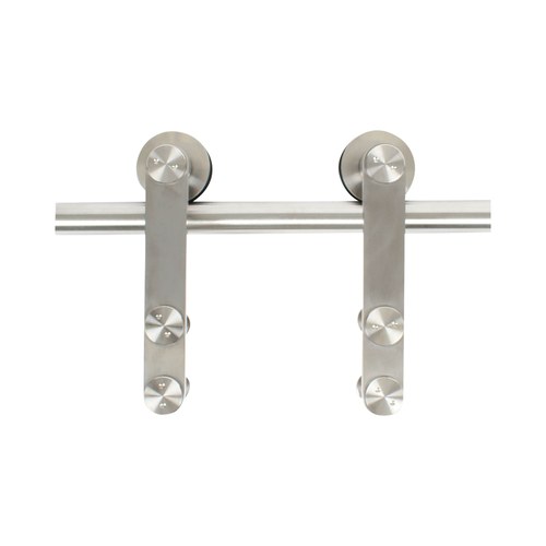Pamex DD11-2100KSS Strap Wheel Kit, for Wood Door, Satin Stainless Steel