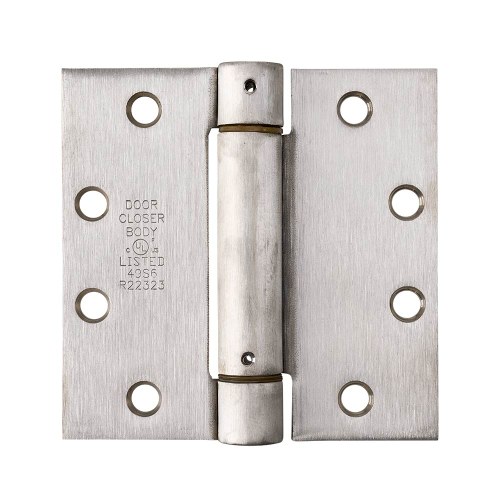 Pamex H45S-00SN 4.5 x 4.5 spring hinge, commercial grade, square corner, UL-Listed, G1, Satin Nickel