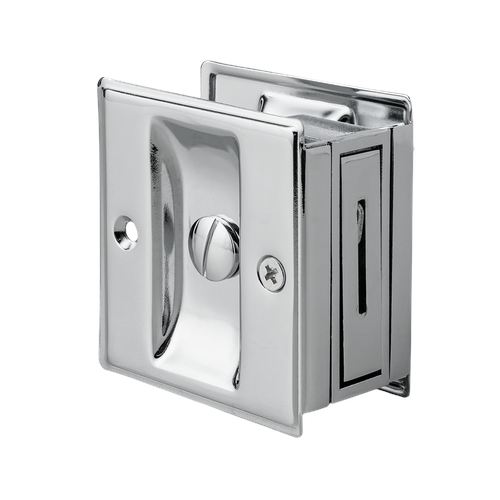 Pamex PF1710 SLIDING DOOR LOCKS (Kwikset Style), Polished Brass