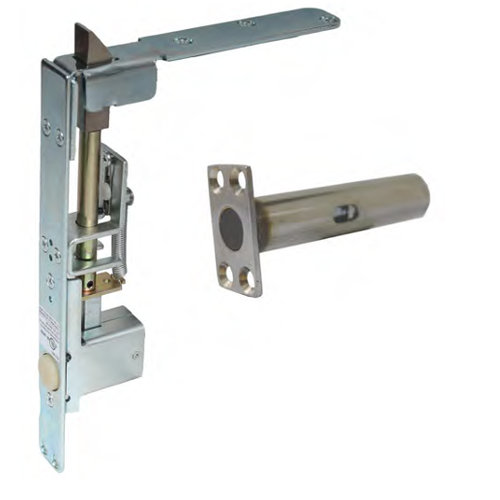 Pamex DD05-68FCP UL Constant Flush Bolt with Fire Bolt for Metal Door (Set), Polished Chrome