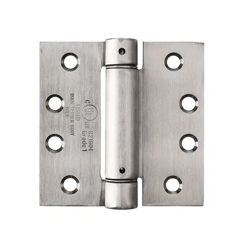 Pamex H44S-00SC 4 x 4 spring hinge, commercial grade, square corner, UL-Listed, G1, Satin Chrome