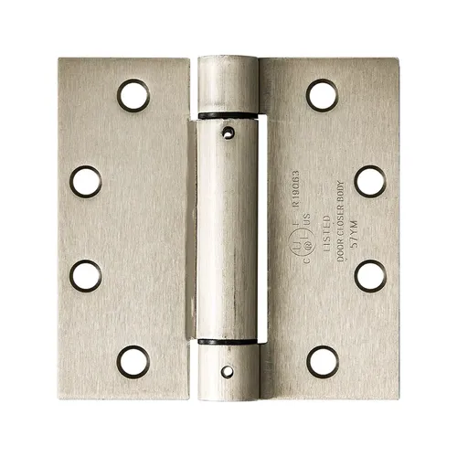 Pamex H45S-00BL 4.5 x 4.5 spring hinge, commercial grade, square corner, UL-Listed, G1, Matte Black