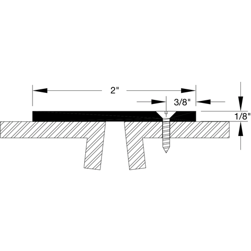 Reese 183C-120 Astragal, Clear Anodized Aluminum