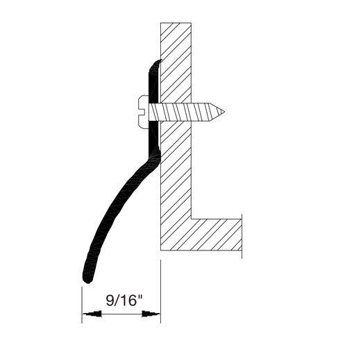 Reese R199A Rain Drip, Mill Aluminum, 36
