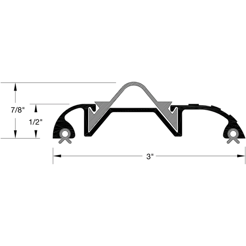 Reese V300A Saddle, Mill Aluminum - Vinyl, 36
